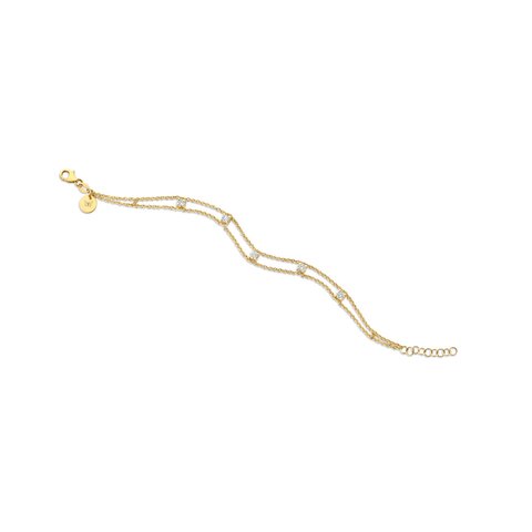 Casteur by Casteur armband in geel goud 18kt met briljant van 0,50 karaat