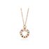Pomellato ketting in rosé goud 18kt met amethist & saffier & robijn - thumb