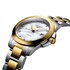 Longines horloge met een kast in gele pvd-coating op staal, met een wijzerplaat in het parelmoer met  briljant en een diameter van 34 - thumb