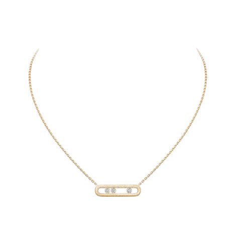 collier Messika en or jaune 18 ct avec brillant de 0.22 carat