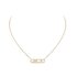 Messika ketting in geel goud 18kt met briljant van 0,22 karaat - thumb