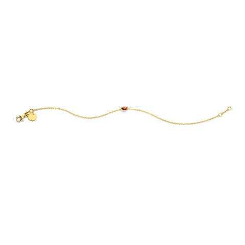 bracelet Casteur by Casteur en or jaune 18 ct avec grenat
