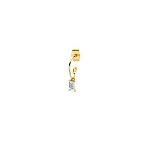 Casteur by Casteur oorring in geel goud 18kt met topaas incoloré