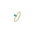 Casteur by Casteur ring in geel goud 18kt met topaas blauw - thumb