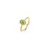Casteur by Casteur ring in geel goud 18kt met peridoot omringd door briljanten van 0,27 karaat - thumb