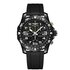 montre Breitling avec un boîtier en breitlight, un cadran noir et un diamètre de 44 mm - thumb