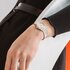Ebel horloge met een kast in geel goud op staal, met een wijzerplaat in het zilver en een diameter van 29 - thumb