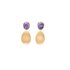 boucles d'oreilles Marco Bicego en or jaune 18 ct avec charoite - thumb