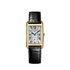 montre Longines avec un boîtier en or jaune et un cadran argent - thumb