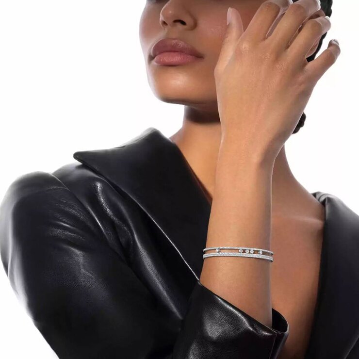Messika armband in wit goud 18kt met briljant van 1,75 karaat