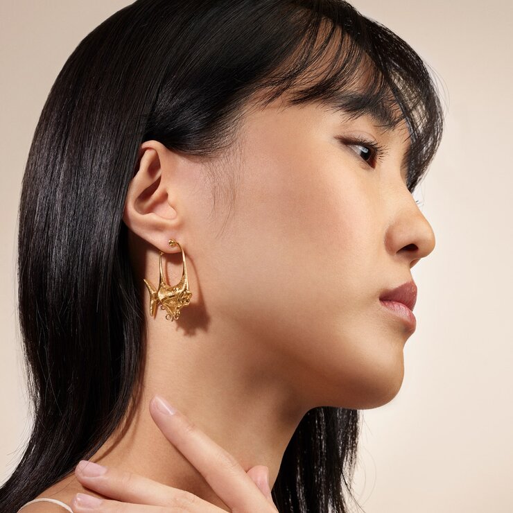 boucles d'oreilles Ole Lynggaard en or jaune 18 ct