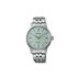 Seiko horloge met een kast in staal, met een wijzerplaat in het groen met briljant en een diameter van 34 - thumb