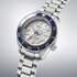 Seiko horloge met een kast in keramiek op staal, met een wijzerplaat in het wit en een diameter van 42 - thumb