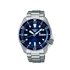 Seiko horloge met een kast in staal, met een wijzerplaat in het blauw en een diameter van 42,5 - thumb