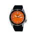 Seiko horloge met een kast in staal, met een wijzerplaat in het oranje en een diameter van 42,5 - thumb