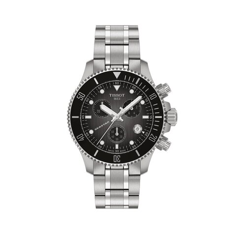 Tissot horloge met een kast in staal, met een wijzerplaat in het grijs en een diameter van 38