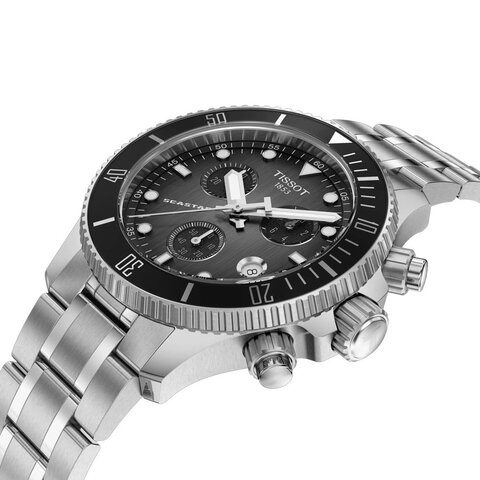 Tissot horloge met een kast in staal, met een wijzerplaat in het grijs en een diameter van 38 mm