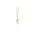 Pomellato ketting in rosé goud 18kt met quartz white omringd door briljanten van 0,02 karaat - thumb