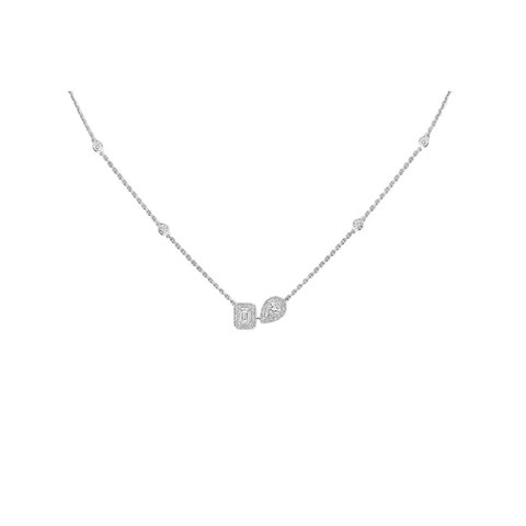 Messika ketting in wit goud 18kt met briljant van 0,30 karaat