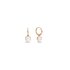 Pomellato oorringen in rosé goud 18kt met quartz white - thumb