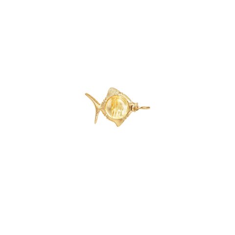 pendentif Ole Lynggaard en or jaune 18 ct avec quartz rutile