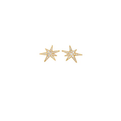 boucles d'oreilles Ole Lynggaard en or jaune 18 ct avec brillant de 0.24 carat
