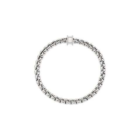 bracelet Fope en or blanc 18 ct avec brillant de 0.17 carat