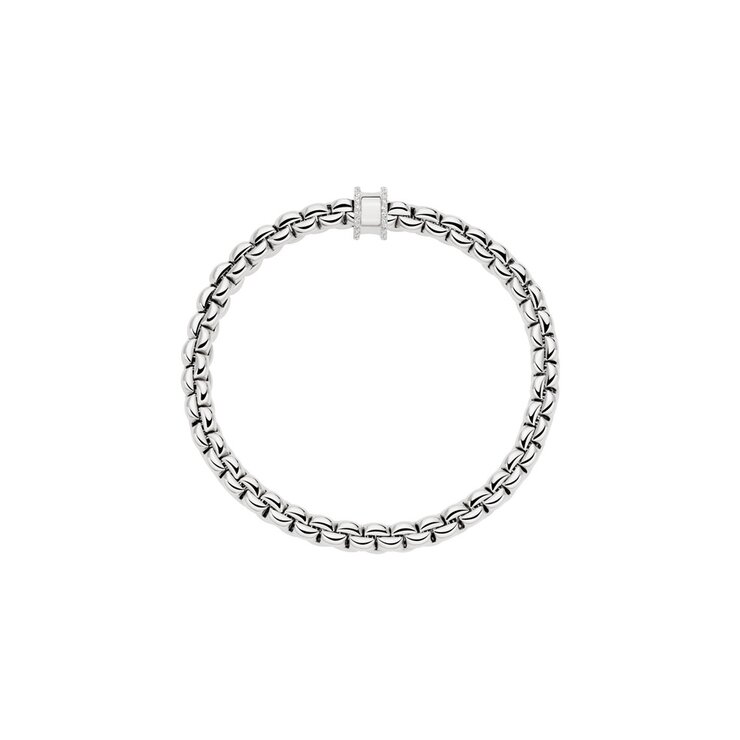 Fope armband in wit goud 18kt met briljant van 0,17 karaat