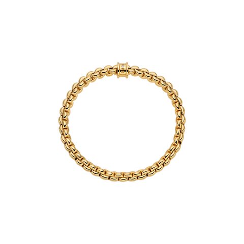 bracelet Fope en or jaune 18 ct avec brillant de 0.01 carat