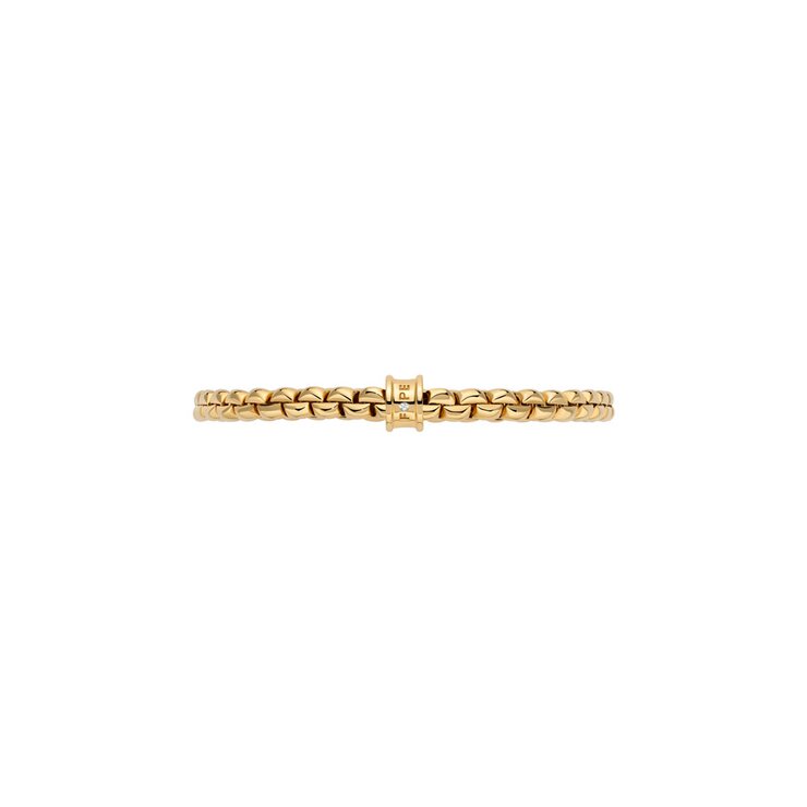 Fope armband in geel goud 18kt met briljant van 0,01 karaat