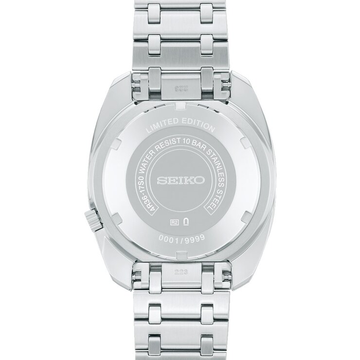 Seiko horloge met een kast in staal, met een wijzerplaat in het zilver en een diameter van 38