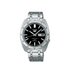 Seiko horloge met een kast in staal, met een wijzerplaat in het zwart en een diameter van 38 mm - thumb