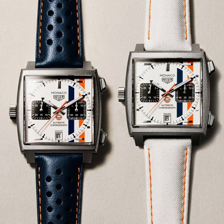 montre TAG Heuer avec un boîtier en titane, un cadran blanc et un diamètre de 39 mm