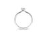 The Exclusive Collection verlovingsring in wit goud 18kt met briljant (ronde diamant) van 0,34 karaat als hoofdsteen omringd door briljanten van 0,12 karaat - thumb
