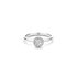 bague de fiançailles The Exclusive Collection en or blanc 18 ct avec brillant (diamant rond) de 0.30 carat comme pierre principale entouré de briljants de 0,09 karaat - thumb