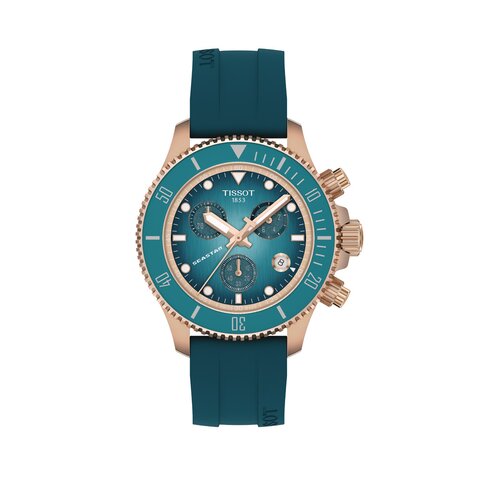 montre Tissot avec un boîtier en revêtement pvd rose