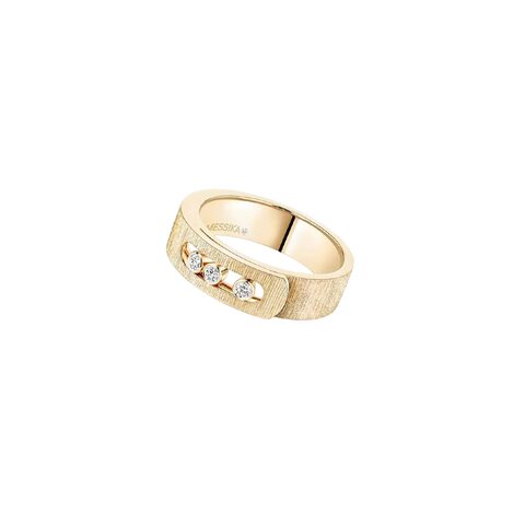 bague Messika en or jaune 18 ct avec brillant de 0.11 carat