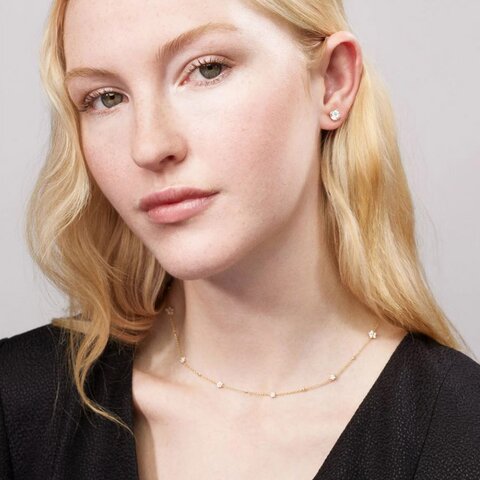 collier Ole Lynggaard en or jaune 18 ct avec brillant de 0.81 carat