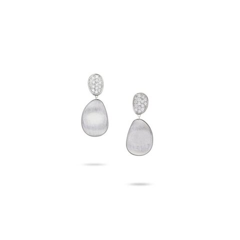 boucles d'oreilles Marco Bicego en or blanc 18 ct avec brillant de 0.56 carat