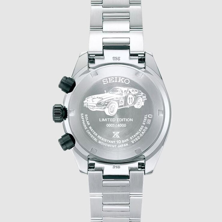 Seiko horloge met een kast in staal, met een wijzerplaat in het zwart en een diameter van 41 mm