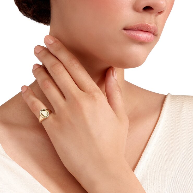 DoDo ring met briljant van 0,02 karaat