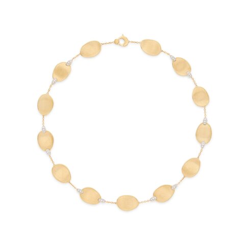 Marco Bicego ketting in geel goud 18kt met briljant van 0,43 karaat