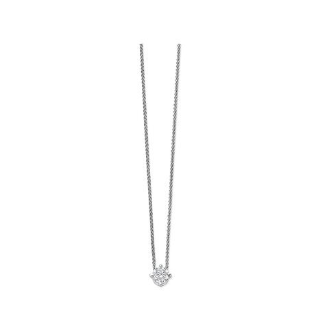 The Exclusive Collection ketting in wit goud 18kt met briljant van 0,60 karaat