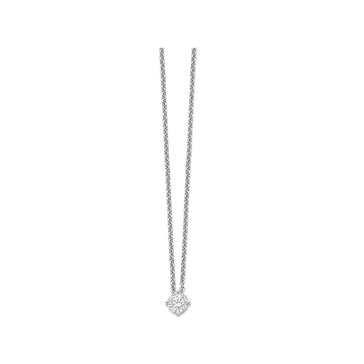 The Exclusive Collection ketting in wit goud 18kt met briljant van 0,70 karaat