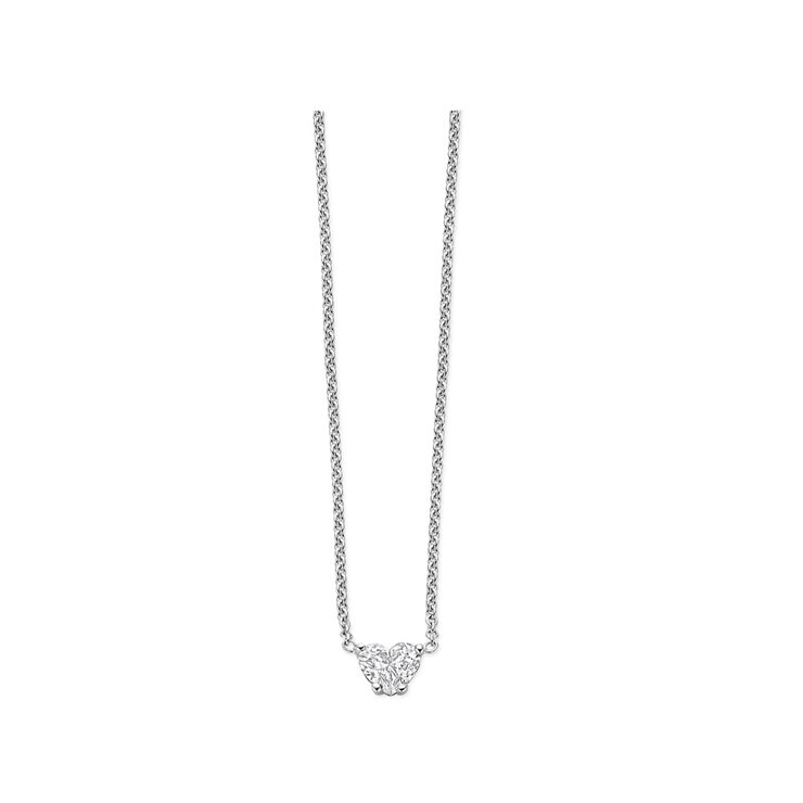 The Exclusive Collection ketting in wit goud 18kt met briljant van 1 karaat