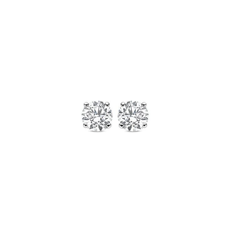 The Exclusive Collection oorringen in wit goud 18kt met briljant van 2  karaat