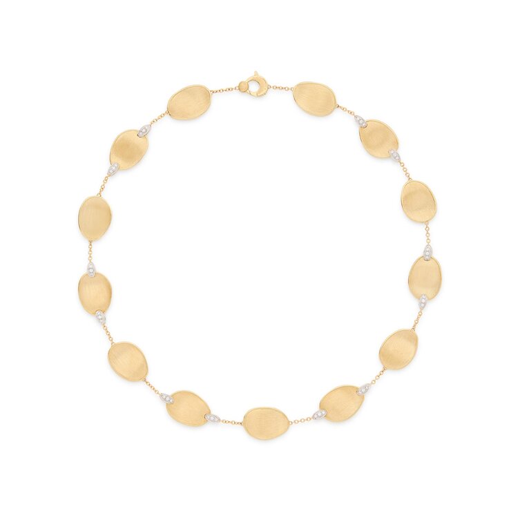 Marco Bicego ketting in geel goud 18kt met briljant van 0,43 karaat