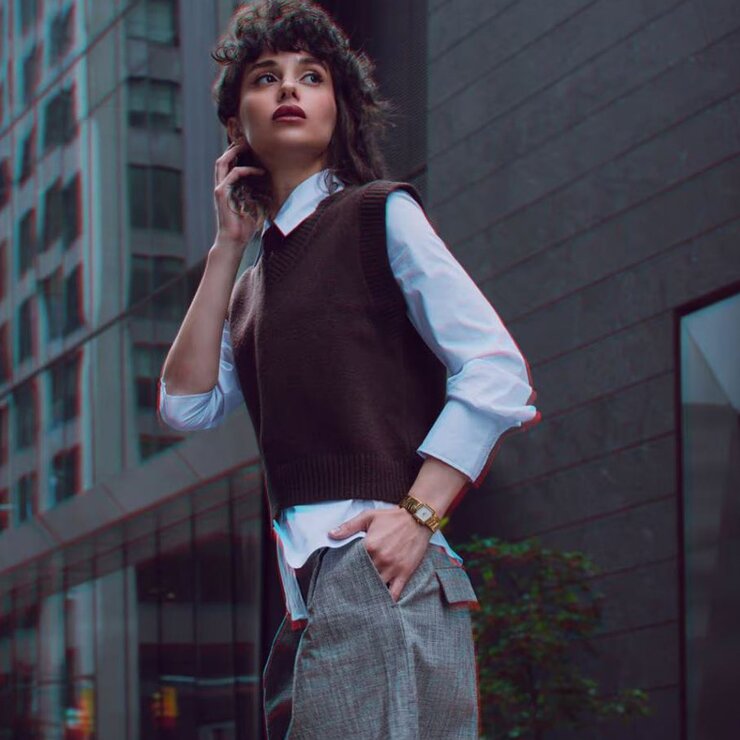 Balmain horloge met een kast in gele pvd-coating en een wijzerplaat in het wit