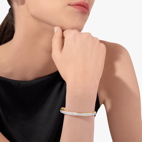 bracelet Pomellato en or rose 18 ct avec brillant de 3,80 karaat