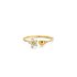 bague Casteur by Casteur en or jaune 18 ct avec brillant de 0.10 carat - thumb